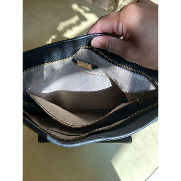 Stella and Dot Covet Black Leather Hobo Bag - Picture 2 of 13